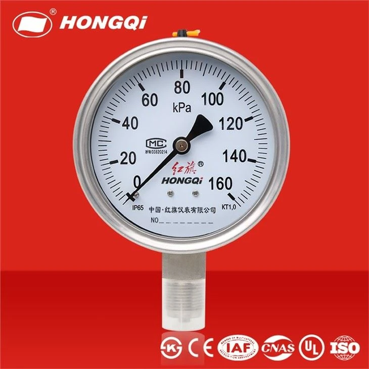 100mm All Stainless Steel Pressure Gauge Glycerin Filled Manometer