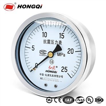 Hongqi από ανοξείδωτο χάλυβα 100mm με λάδι, αντικραδασμικό μανόμετρο M20*1,5