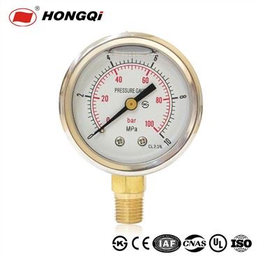 Hongqi Ytn 2" 50mm θήκη από ανοξείδωτο ατσάλι Αδιάβροχο μανόμετρο/ISO/CE