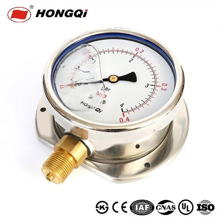 Water Well Pump Liquid Filled Pressure Gauge 0 To 4bar