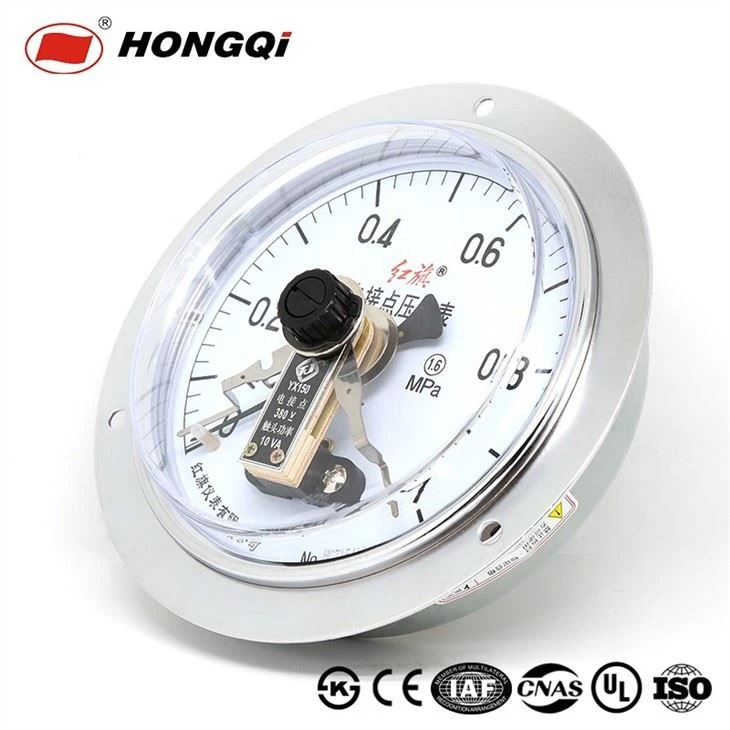 YX-150ZT Axial Electric Contact Vacuum Pressure Gauge With Flange